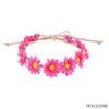 Accesorios de Disfraz Hippie de los años 60 Diadema de Girasol Gafas Redondas y Collar de Cincel de Paz Aretes traje