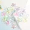Cor de galvanização acrílica flor transparente pérola chifre flor produção DIY grampo de cabelo borla material de acessórios de cabelo