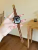 Hebilla en forma de U Correa de Cuero Genuino para Cintura Delgada Adecuada para Apple Watch iWatch 12ª Generación 11/10