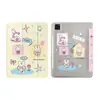 Funda de pato linda con agujero en la nariz, adecuada para iPad mini 6/7, diseño plegable en Y con ranura para bolígrafo, 11 pulgadas para mujer, antideslizante