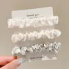 Laço de Cabelo de Renda Doce, Scrunchie de Luxo Estilo Coreano, Laço de Cabelo Extra-Grande para Coque, Corda de Cabelo para Rabo de Cavalo, Acessório de Cabelo