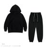 Tilani Roupas Infantis Marca Europeia e Americana Moderna Algodão Felpudo 320g Moletom com Capuz e Calça de Moletom Cor Lisa Conjunto Infantil Roupas Infantis Transfronteiriças