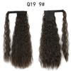 Peruca Rabo de Cavalo Ondulada com Fita Adesiva Mágica Xuchang para Atacado, Cabelo Longo e Cacheado, Estilo Europeu e Americano, com Tranças e Ondas de Lã.