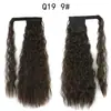 Xuchang Venta al por mayor Cinta Mágica Permanente de Maíz Cola de Caballo Peluca Cabello Largo Rizado para Mujeres Europeas y Americanas Extensiones de Cabello Rizado de Lana Cola de Caballo Trenza