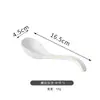 Colher de Cerâmica para Sopa, Colher Doméstica de Cerâmica com Cabo Longo para Macarrão, Colher Estilo Japonês, Colher Criativa Comercial, Colher para Ramen de Loja de Macarrão