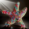 Europa e Estados Unidos transfronteiriça liga diamante desenho animado estrela-do-mar broche menina fofo pino moda moda corsage acessórios atacado