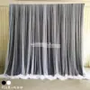 Cortinas de Gasa de Hilo de Red para Bodas, Accesorios, Cortinas Dobles Flotantes de Gasa para Bodas, Estilo Nuevo, Decoración de Cortina de Pared de Fondo para Jardín de Infancia