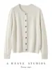 Suéter 100% caxemira pura para mulheres, gola redonda, design trançado, outono/inverno, retrô, estilo casual, suéter de malha colorido