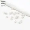 Banho de Ouro 18K Real Contas de Isolamento de Três Camadas Contas Cilindricas Pequenas Contas Douradas Pulseira Suprimentos Material Acessórios para Joias DIY D162