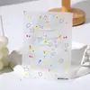 Celebridade da internet Adesivos de graffiti para unhas em relevo tridimensional dopamina linha amor rosto sorridente decorações adesivas coloridas para unhas