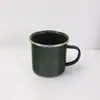Venta al por mayor de fabricantes tarros de té de esmalte esmaltado tazas de esmalte enrolladas de giro tazas para llevar para acampar al aire libre