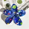 Patrón de Horquilla Impreso con UV de Flor Transfronteriza Se Puede Personalizar con Horquilla Personalizada Pinza de Tiburón Accesorios para el Cabello de Horquilla de Plumeria de Gama Alta