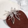Brincos de metal estilo americano espinha de peixe agulha de prata estrelas flor diamante colorido flash brincos personalidade joias exageradas atacado