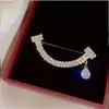 Broche com Acabamento de Luxo, Estilo Nicho e Simples, Alfinete de Roupa, Acessório de Pérola para Terno, Broche
