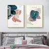 Pintura Decorativa Sencilla para Mesita de Noche de Hotel, Dormitorio Principal Moderno, Pintura al Óleo Mural Escandinava, Pintura Colgante de Alta Gama para Habitación de Dormitorio