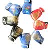 Guantes de boxeo para adultos y niños, guantes de entrenamiento de sanda para interiores, guantes de boxeo con llamas, venta al por mayor.