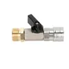 Hidrolavadora Máquina para Lavar Autos Pistola de Agua Tubería de Agua Acero Inoxidable Válvula de Interruptor 3/8 Macho y Hembra Tubería de Aire Pequeña 1/4 Hembra
