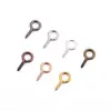 Ojo de tornillo de perla de un solo agujero de hierro Accesorios para Joyería Hecha a Mano DIY Cuentas Pendientes Pulsera Colgante