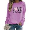 Amazon AliExpress ebay/wish nuevo AMOR Día de San Valentín AMOR estampado suéter de cuello redondo europeo y americano otoño e invierno