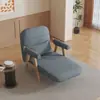 Sofá cama de madera maciza, plegable para balcón y sala de estar, de doble uso, estilo japonés, multifuncional, plegable, individual o doble, adecuado para espacios pequeños
