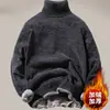 Suéter de chenilla de cuello alto para hombre, suéter de invierno, jersey de punto suelto japonés, marca de moda, venta al por mayor directa