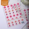 Adesivos de Unha Artística Florais Desenho Simples Céu 3D Material para Diário Jelly Decoração de Capa de Celular DIY Adesivos