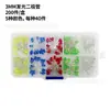 100 Piezas 3mm 5 Tipos de Colores F3 F5 Diodo Emisor de Luz LED Rojo Amarillo Azul Verde Blanco Lámpara 200 Piezas 5mm