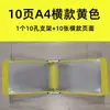 Soporte de Exhibición Magnético de Páginas Abatibles A4 10 Páginas Soporte de Documentos para Montar en Pared Carpeta para Hoja de Instrucciones de Operación de Taller Bolsa Insertable Transparente