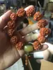 Xizang King Kong Bodhi Wen Pulseira de Contas Sementes de Bodhi Naturais 20mm Rosário de Contas de Buda Pulseira Estilo Nacional Barraca Atacado Masculino