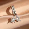 Lote mixto de varios estilos aretes de oro para mujer con colgante geométrico de circón microincrustado joyería de oreja de nicho de alta gama