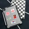 50 Pegatinas de Letrero de Calle de Marca Trendy de PVC con Texto para Decoración DIY en Cuadernos y Diarios, Set Popular de Venta Transfronteriza