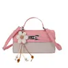 Bolso de Mano Cuadrado Pequeño Simple Estilo Coreano 2026 Nuevo de Primavera Bolso de Hombro Bloques de Color Nicho Cruzado para Mujer Bolsos
