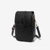 2024 Bolso Vertical para Teléfono Móvil de Color Sólido, Bolso Cruzado Simple y a la Moda, Diseño de Cremallera de Doble Capa, Almacenamiento de Gran Capacidad, Monedero