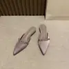 Nuevos Zuecos de Medio Zapato Cerrados de Alto Nivel Estilo Francés para Mujer Primavera/Verano 2026, Elegantes Sandalias de Bajo Tacón para Dama Slip-On