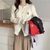 Otoño e Invierno 2025 Coreano Estilo Casual Sencillo Perezoso Nuevo Punto Retorcido Retro Punto Versátil para Mujer