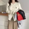 2025 Nuevo Suéter de Estilo Coreano para Mujer Chaqueta de Punto Top de Otoño de Manga Larga Cárdigan Otoño Temprano Delgado Bordado