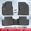 Adequado para Toyota RAV4 2001-2005 Tapetes de Piso 3D para Todas as Estações Forro do Porta-Malas de Material TPE