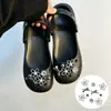 Accesorios para zapatos tipo ballet perforados DIY, accesorios de perlas y pedrería, hebillas de zapato desmontables de alta gama y decoraciones para la superficie del zapato