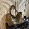 Bolso de mano retro de moda con estampado de leopardo para mujer, bolso tote casual de gran capacidad 2026, bolso de hombro de estilo relajado, bolso versátil para el día a día