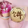 50mg Bolo de Ouro Ouro Puro 999 Dia das Mães Princesa Por Favor Fique Rico Lista de Ouro de Aniversário Presente de Dia dos Namorados para Namorada