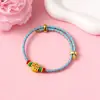 Pulsera Zongzi de Hortensia del Día de Mayo, Nueva Cuerda Roja Tejida a Mano para Niños y Bebés, Pulsera de Cuentas DIY de Alta Calidad
