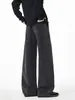 Outono de 2026 Novo Estilo Sombra Zero Parede Junta de Bambu Veludo Corte Inclinado Calça de Perna Reta M-5XL HK261188-P32