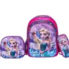 Mochila escolar de tres piezas de 16 pulgadas, mochila para estudiante, bolso cruzado, estuche