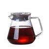 Cafetera de vidrio con filtro de fresa, venta al por mayor, para compartir café
