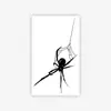 Adesivo de Tatuagem de Aranha Minimalista Escuro Estilo Y2K Personalizado Nicho Impermeável Duradouro Padrão Lateral da Cintura Adesivo