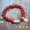 Pulseira de Cinábrio Feminina Design Original Alto Padrão Explosiva Pulseira Transportadora A Melhor Amiga Deste Ano Pulseira de Cinábrio