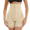 Calça de Cintura Alta com Controle de Barriga e Levanta Bumbum, Tamanho Grande, Europeia e Americana, Zíper, Botão, Modeladora Corporal, Venda Quente para o Jardim de Infância
