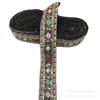 Renda de bordado étnico nova de 4 cm de largura, acessórios de atacado, lantejoulas de diamante bordadas, código de barras, acessórios para vestuário, fita