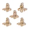 Colgantes de aleación de zinc con forma de concha de oro KC mezclado, estrella de mar, caracola, accesorios para pulsera de colgantes hechos a mano para DIY