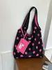 Bolso de hombro tipo tote de lunares estilo coreano ins, artístico y fresco, adecuado para las compras diarias